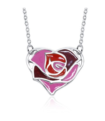 Sweetheart Roses Designed Silver Necklace SPE-3530